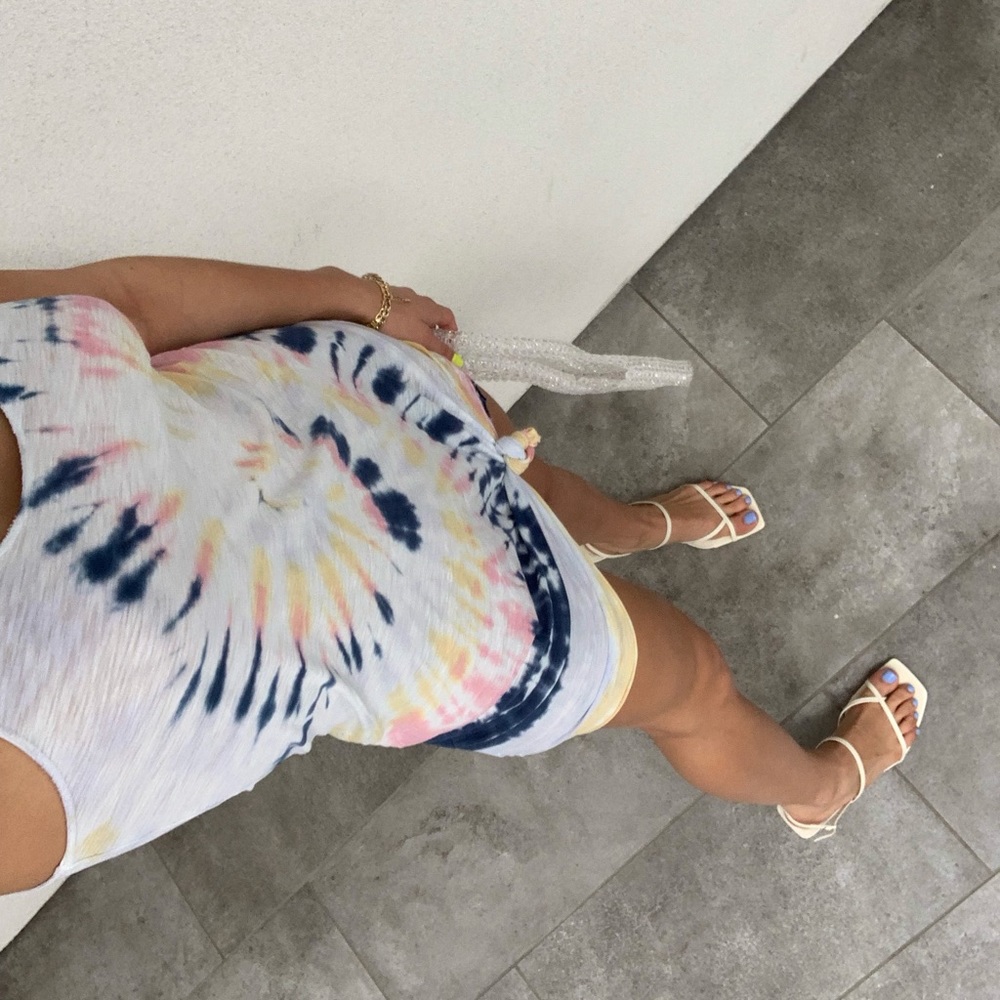 Mini dress tye dye